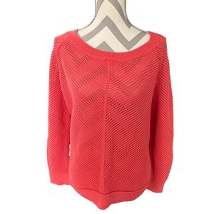 Denim 24/7 knit pink sweater size Large